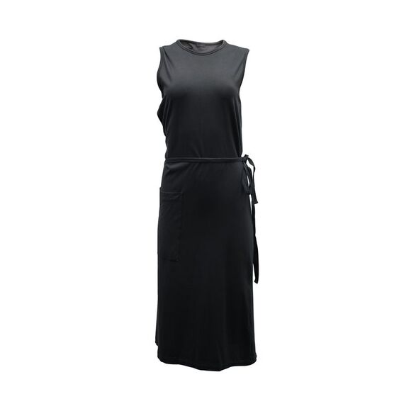 Joseph Belted Midi Dress in Dark Grey Cotton